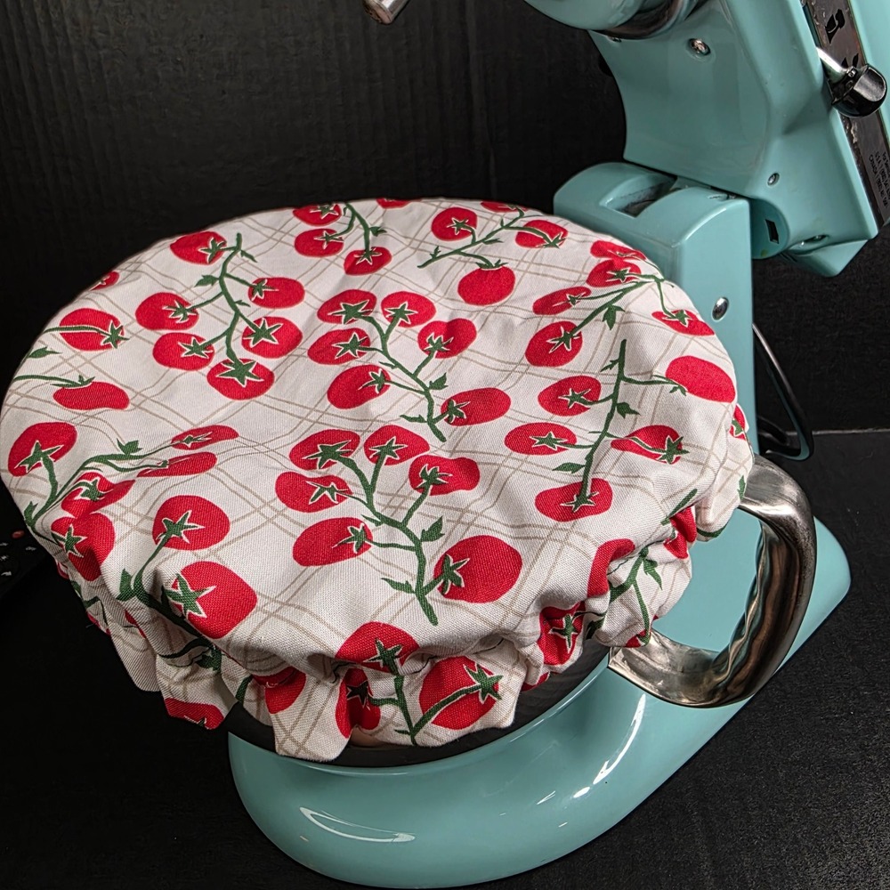 Tomato Vines Green Dragonflies KitchenAid Mixer Mixing Bowl Cover Baking